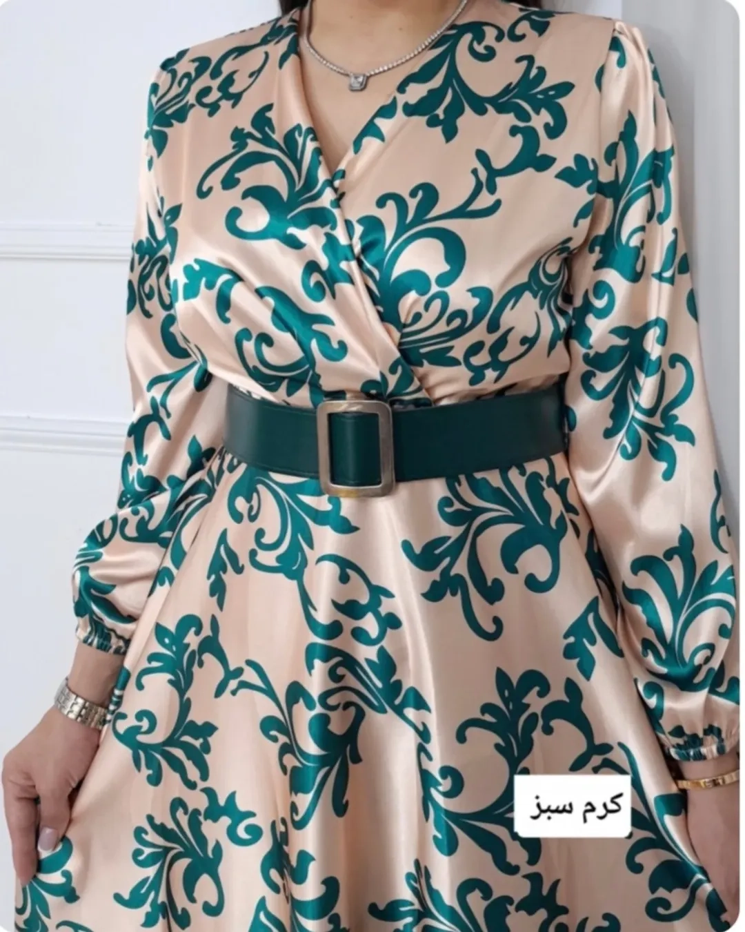 ساتن سبز پلنگی