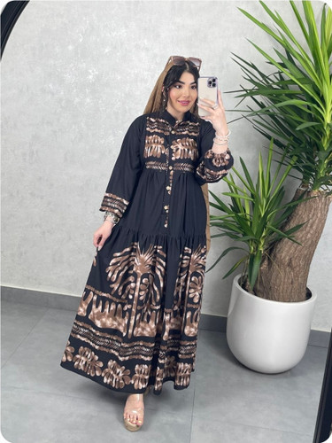 پیراهن زنانه فلور طرح نخل