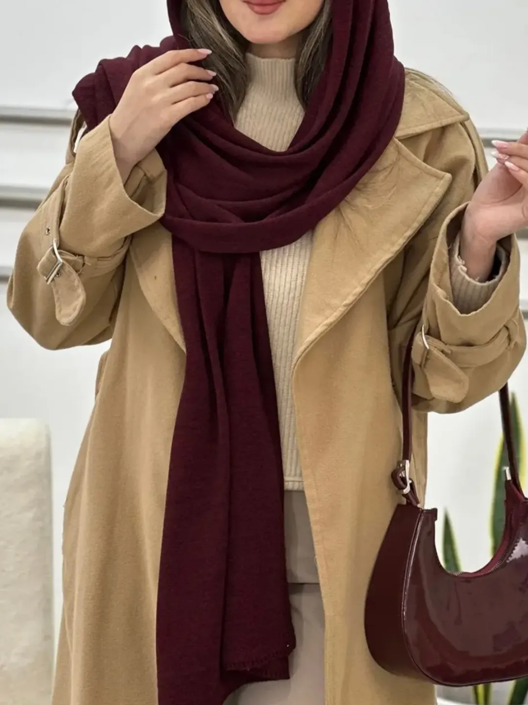 شال زنانه بافت طرح مداد رنگی