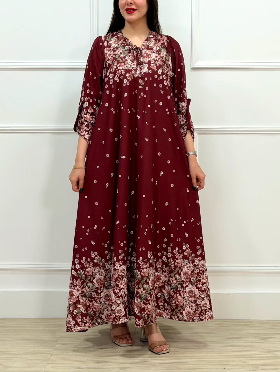 پیراهن زنانه الیزه سوپر کلوش طرح بیتا