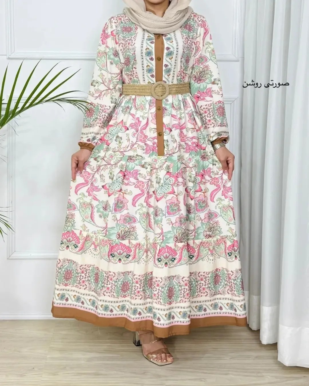 پیراهن زنانه ساحلی الیزه طرح ترک