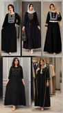پیراهن زنانه نخی طرح محرمی مشکی