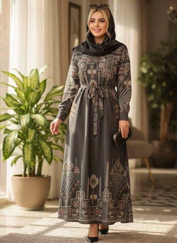 پیراهن زنانه ماکسی فلور طرح فردینا