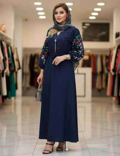 پیراهن زنانه گلدوزی طرح نازگل