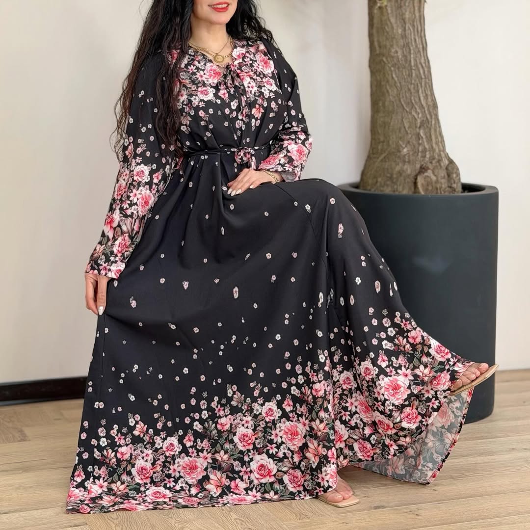 پیراهن زنانه الیزه سوپر کلوش طرح بیتا