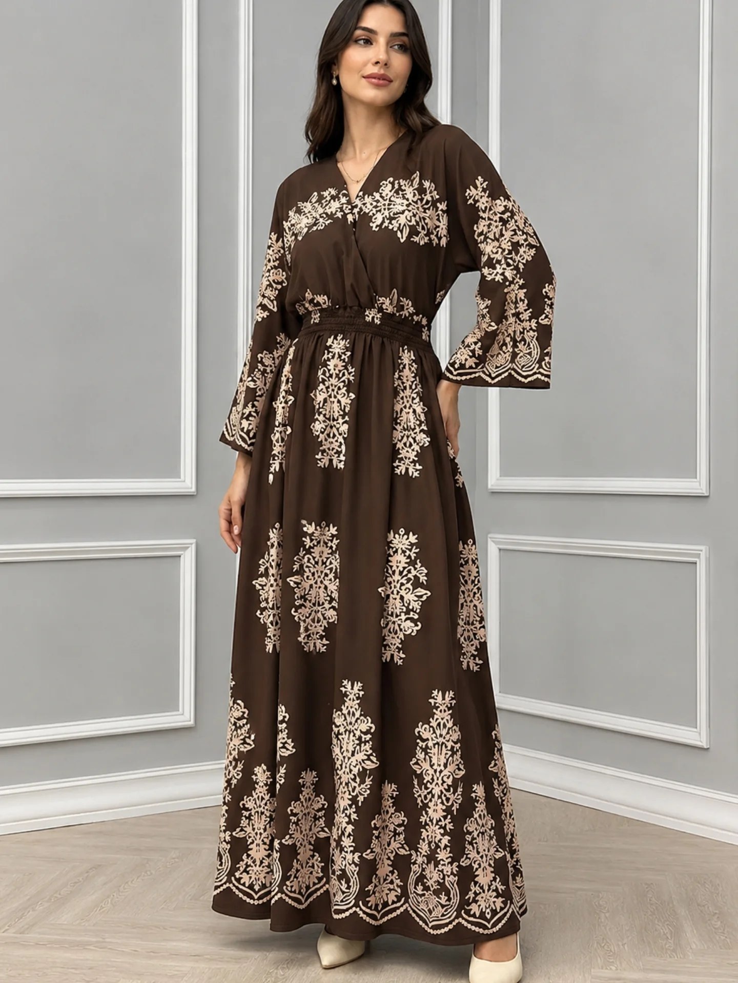پیراهن زنانه فلور طرح شاهنوش New