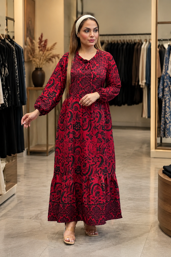 پیراهن زنانه فلور طرح شاه زر