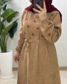 مانتوزنانه کبریتی طرح پاپیون