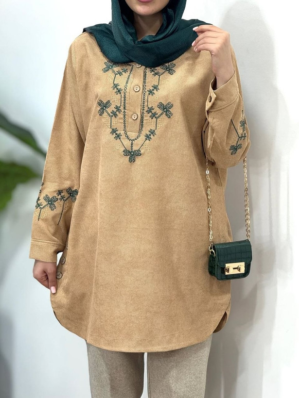 شومیز زنانه و دخترانه مخمل طرح کبریتی