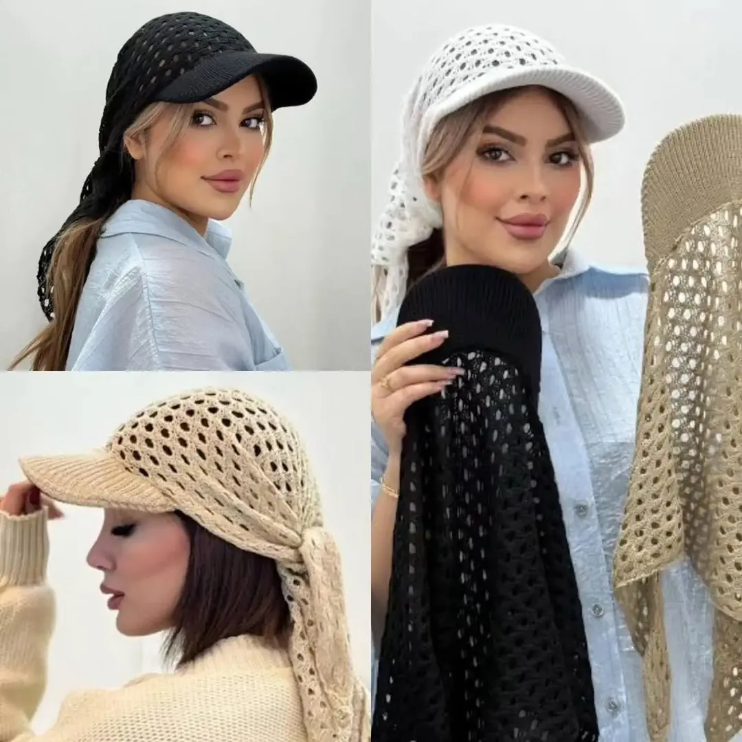 کلاه مینی اسکارفی بافت