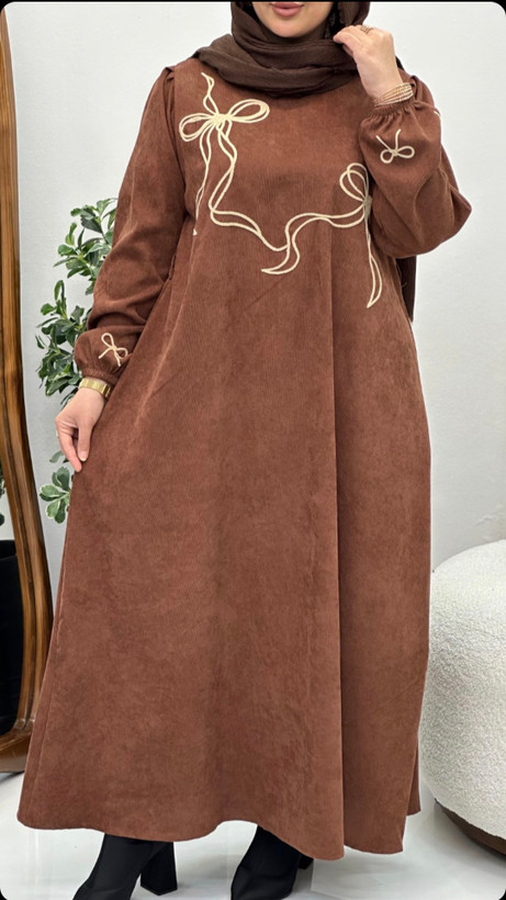 مانتوزنانه کبریتی طرح پاپیون ربکا